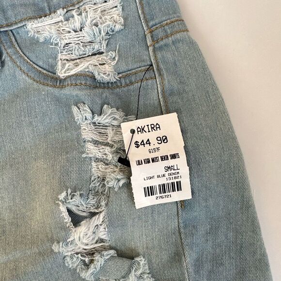 Akira lola high waist denim short - Picture 2 of 4